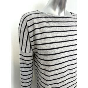 Margaret O’Leary 100% Cashmere Sweater Women’s XS Gray Striped